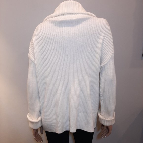 ESSENTIALS BY MILANO Faux Fur Ribbed Knit Jacket Zip Front Stretch 3X - Picture 7 of 15